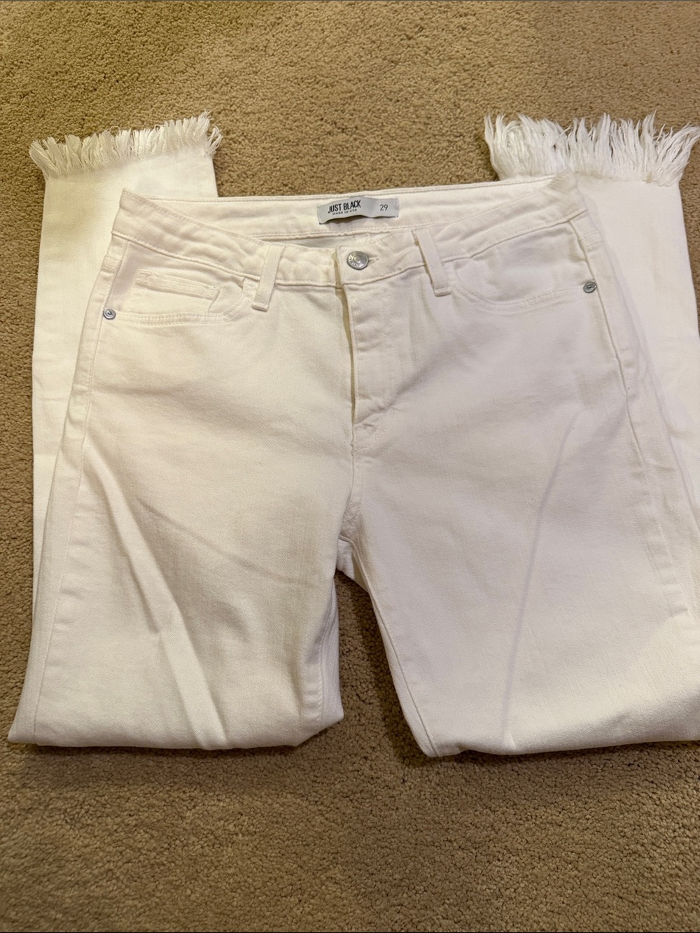 Just Black Women's White Skinny Jeans